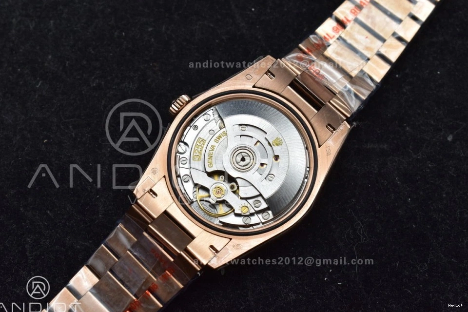 Dial QF DayDate with Square President Bracelet Edition RG Best Silver V5 36 (Gain 904L Steel Weight) Diamond on vr3255 0121